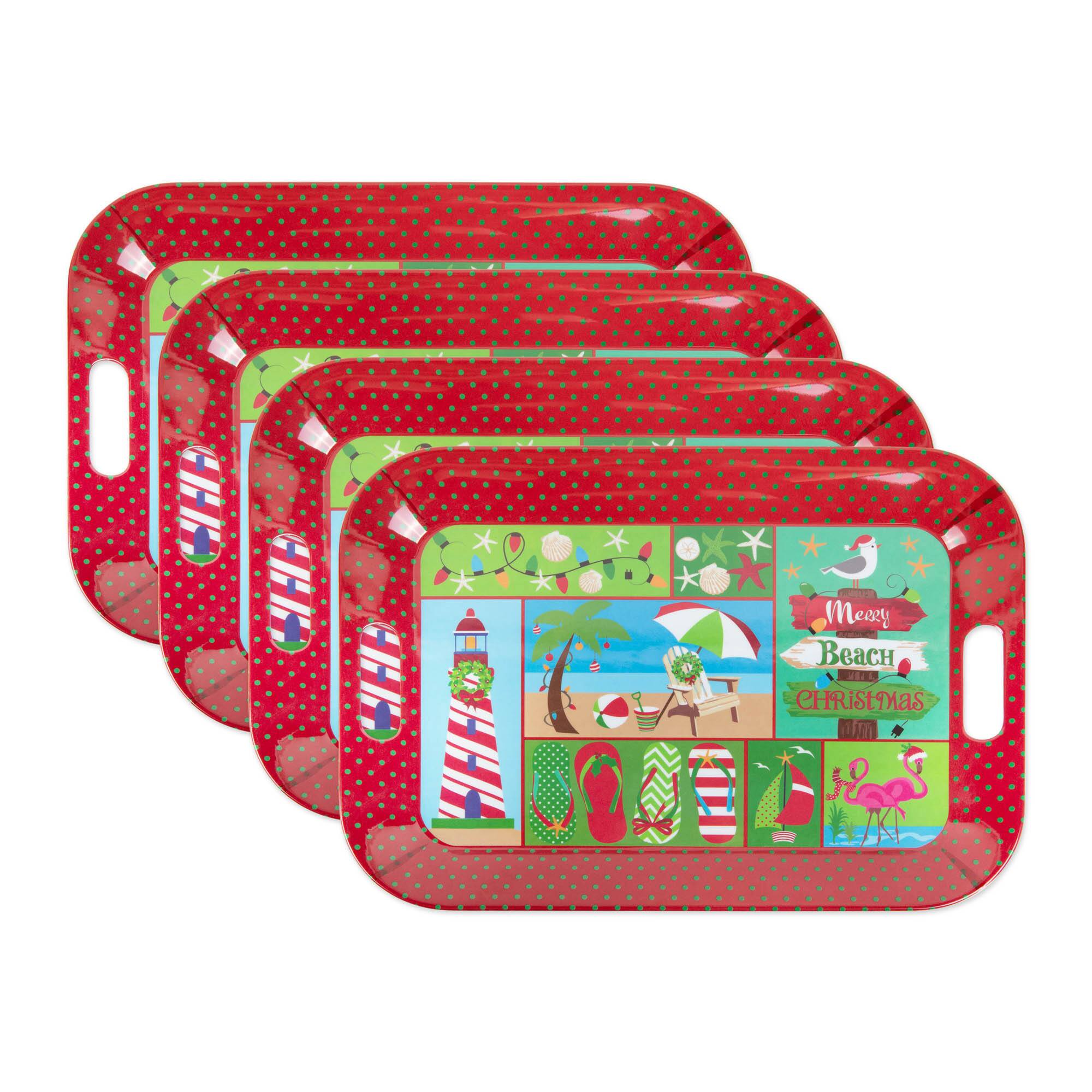DII® Coast Christmas Melamine Tray Set